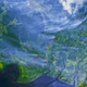 Fires burning in several oil palm areas in southern Borneo.